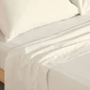 Patalynės komplektas Belum 300 gijų satino antklodžių užvalkalų komplektas 105 cm lovoms, antklodės užvalkalas 175 x 270 cm, paklodė su guma 105 x 200 cm + 35 cm, pagalvės užvalkalas 48 x 125 cm, modelis: Balta