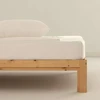 Patalynės komplektas Belum 300 gijų satino antklodžių užvalkalų komplektas 105 cm lovoms, antklodės užvalkalas 175 x 270 cm, paklodė su guma 105 x 200 cm + 35 cm, pagalvės užvalkalas 48 x 125 cm, modelis: Balta