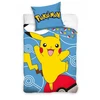 Patalynės komplektas Jerry Fabrics Vaikiška patalynė Pokemonai Pikachu 140x200 anime Japonija Pikachu mėlyna