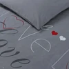 Patalynės komplektas "vision Love" 140x200 cm, pilkas, 100% medvilnė
