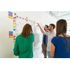 Patboard scrum lenta ir Kanban lenta - magnetinės kortelės - portretas - 16 vnt. rinkinys - oranžinė