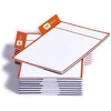 Patboard scrum lenta ir Kanban lenta - magnetinės kortelės - portretas - 16 vnt. rinkinys - oranžinė