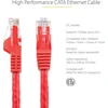PATCH Startech 50 pėdų Cat6 Utp Komutacinis kabelis Etl Verified be užkabinimo - raudonas