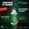 Patona Premium Gan 100 W Pd3.0 greitas įkroviklis, 2 x Usb-c prievadai, 1 x Usb-a, Qc3.0, baltas maitinimo adapteris, kompaktiškas ir galingas maitinimo šaltinis, idealus profesionalams ir dažnai naudojantiems, patvarus ir saugus