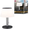 Paulmann 94267 Cordless Cupulino šviestuvas, apvalus lauko Led akumuliatorinis šviestuvas su 1 x 1.3 W reguliuojamu mobiliu šviestuvu, skaidrus, antracito spalvos akumuliatorinis šviestuvas, plastikas, belaidis, 3000 K, 1.3 W, Cupolino, 94267