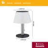 Paulmann 94267 Cordless Cupulino šviestuvas, apvalus lauko Led akumuliatorinis šviestuvas su 1 x 1.3 W reguliuojamu mobiliu šviestuvu, skaidrus, antracito spalvos akumuliatorinis šviestuvas, plastikas, belaidis, 3000 K, 1.3 W, Cupolino, 94267