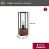 Paulmann Timba 94675 Led lauko šviestuvas, objektas Ip44 400 mm stulpelis be lemputės, kvadratinis, maks. 60 W, lauko, medinis, E27