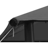 Pavėsinė, antracito spalvos, 3x3m, audinys ir plienas, 180 g/m²