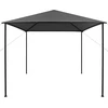 Pavėsinė, antracito spalvos, 3x3m, audinys ir plienas, 180 g/m²
