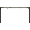 Pavėsinė, smėlio spalvos, 4x4m, audinys ir plienas, 180g/m²