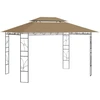 Pavėsinė, taupe spalvos, 4x3x2,7m, 160g/m²