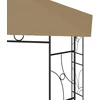 Pavėsinė, taupe spalvos, 4x3x2,7m, 160g/m²