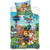 Paw Patrol patalynės užvalkalų komplektas 135 x 200 cm, 80 x 80 cm, medvilnė · vaikiška patalynė mergaitėms ir berniukams · 2 dalys · 1 pagalvės užvalkalas 80 x 80 cm + 1 antklodės užvalkalas 135 x 200 cm