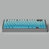 Pbt gradient keycaps 125 klavišų cherry profile heat sublimation keycap, skirti mx cherry mechaninei klaviatūrai (violetinė gradient)