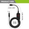 Pd į Dc adapterio kabelis, 5v/9v/12v/15v/20v, maršrutizatoriaus kabelis Usb boost keitiklis Dc skaitmeninis ekranas, 34 Dc keitiklio galvutės, Typec Male į Dc5521 Male maitinimo kabelis su Dc keitiklio galvutėmis