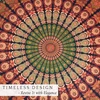 Peacock Mandala gobelenas, 182.9 cm aukso žalumo apvali staltiesė hipių sienų dekoracija trippy gobelenai bohemiška boho patalynė indiška rankų darbo gryna medvilnė