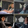 Pemotech apsauga nuo saulės kūdikiams automobilyje, 2 vnt., magnetinė, apsauga nuo uv spindulių, tvari ir aukštos kokybės dviguba apsauga, apsauga nuo saulės automobilyje, vaikams, tinka 99% automobilių, privatumas jūsų šeimai
