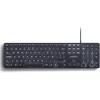 Perixx Periboard-331 pilno dydžio usb klaviatūra su apšvietimu ir laidu - žirkliniai klavišai type x - baltas apšvietimas - juoda - ispanų qwerty