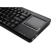 Perixx Periboard-515 H Plus klaviatūra su jutikliniu kilimėliu (qwerty Us išdėstymas), laidinis Usb jungtis su 2 x Usb šakotuvais, tinka profesionaliam ar pramoniniam naudojimui