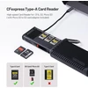 Pgytech Cfexpress Type A/sd/micro Sd kortelių skaitytuvas 10gbps Usb 3.2 Gen2, Cfexpress Type A/sd/tf kortelių laikiklis, aliuminio lydinys, suderinamas su kameromis/telefonais/dronais/veiksmo kameromis (juodas)
