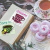 Ph pandahall arbatos puodelių skaidrus silikoninis antspaudas kavos puodeliams, skaidrus antspaudas žurnalams, scrapbooking'ui, nuotraukų albumams, šventinėms kortelėms, dovanų etiketėms, "pasidaryk pats" amatams