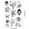 Ph pandahall oriental elementų silikoninis antspaudas kortelių gamybai skaidrus antspaudas kiniško stiliaus su moters motyvu guminis antspaudas nuotraukų scrapbooking'ui tapybos amatams