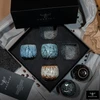 Pheniox Tibet Mini espresso puodelių rinkinys, 5 vnt., 100 ml, aukštos kokybės keramikos puodeliai, be rankenėlės, galima plauti indaplovėje, espresso, mocha, prieskonių puodeliai, dovana modernaus dizaino