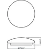 Philips Moire 10w apvalus lubinis šviestuvas, šaltai balta šviesa