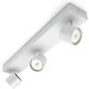 Philips Myliving Star Warmglow 1 lemputės prožektorius, 500 lm, metalinis, 4.5 W, integruotas, baltas, 11 x 11 x 8.5 cm, 5624031p0