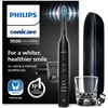 Philips Sonicare Diamondclean 9000 elektrinis dantų šepetėlis Hx9911/09, soninis dantų šepetėlis su 4 valymo programomis, 3 intensyvumais, spaudimo kontrole, įkrovimo stikline ir usb kelioniniu dėklu, juodas