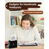 Phomemo M02 nešiojamas nuotraukų spausdintuvas, terminis kišeninis spausdintuvas, bluetooth kvitų spausdintuvas, suderinamas su android ir ios sistemomis, skirtas "pasidaryk pats", kelionėms, studijų užrašams, juodas