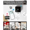 Phomemo M02 Pro 300 Dpi mini spausdintuvas, kišeninis spausdintuvas, bluetooth nuotraukų spausdintuvas išmaniesiems telefonams, terminis spausdintuvas, suderinamas su 15, 25, 50 mm popieriumi, idealus užrašams, mokslui, scrapbooking'ui, nuotraukoms, juoda