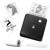 Phomemo M02 Pro 300 Dpi mini spausdintuvas, kišeninis spausdintuvas, bluetooth nuotraukų spausdintuvas išmaniesiems telefonams, terminis spausdintuvas, suderinamas su 15, 25, 50 mm popieriumi, idealus užrašams, mokslui, scrapbooking'ui, nuotraukoms, juoda