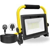 Picaa statybinis prožektorius, 50 W Led prožektorius, 5000 lm, šaltai balta, nešiojamas Led darbo žibintas, Ip66 atsparus vandeniui, darbo žibintas dirbtuvėms, statybvietei, garažui, 6500 K