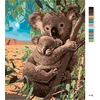 Piešimas pagal skaičius - Koala lokiai 40 x 50 cm be porėmio