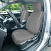 Pilnas prabangus automobilinių sėdynių užvalkalų komplektas iš dirbtinės odos, pilkas