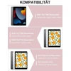 Pink Ipad klaviatūra su dėklu (9-osios/8-osios/7-osios kartos), magnetinė nuimama 7 spalvų apšvietimo Qwertz, skirta Ipad 10.2", Air 3 ir Pro 10.5, Sakura Rožinė