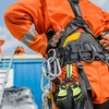 Pirštinių laikiklis, pirštinių segtukai, 2 vnt., ugniagesių pirštinių laikiklis, dvigubo segtuko pirštinių segtukai su žygio sagtimi, nuo pametimo apsaugantis pirštinių segtukas, skirtas pirštinėms ir apsauginiams šalmams kabinti