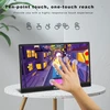 Pisichen nešiojamas jutiklinis monitorius, 15.6 colių fhd 1080p hdr usb-c su dvigubais garsiakalbiais, išorinis hdmi type-c jungtis, skirta pc telefonui XBOX ps4/5 switch