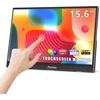Pisichen nešiojamas jutiklinis monitorius, 15.6 colių fhd 1080p hdr usb-c su dvigubais garsiakalbiais, išorinis hdmi type-c jungtis, skirta pc telefonui XBOX ps4/5 switch