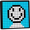 Pixel art skaitmeninis nuotraukų rėmelis, programuojamas rgb led skydelis, išmanusis laikrodis su socialinių tinklų pranešimais, namų dekoracija, kalendoriaus laikrodis, žaidimų įrenginys, juodas