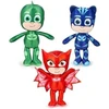 Pj masks rinkinys 3 pliušiniai žaislai 22cm originalūs owlette catboy gekko