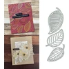 Pjovimo štampai lapų gyslų dizaino kortelių gamybos trafaretams, skirti kortelių gamybai, „pasidaryk pats“ scrapbooking'ui, nuotraukų albumui, dekoratyviniam reljefiniam popieriaus pjovimui, kortelių šablonui ir mielai sagei