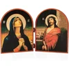Plakatas Nklaus Deva Marija ir Jėzaus ikona diptikas medinis 23.5 x 16 cm krikščioniškas 13826