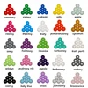 Plastikinės kamuoliukai 50 vnt. 6 cm, 25 spalvos, sausam baseinui