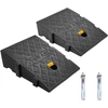 Plastikinės rampos bortams, 2 vnt. (27x25x7 cm, juodos)