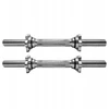 Platinum Fitness 2 štangų rinkinys 36 cm 25 mm tiesus trumpas štangos grifas su sriegiu