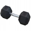 Platinum Fitness šešiakampis gumuotas hantelis 20kg