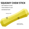 Playology Squeaky Stick | Vidutinio dydžio šunims (7-16 kg) | Įvairus kramtomasis žaislas | Natūralus vištienos aromatas | Išskirtinis kramtymo poreikis | Lengvai valomas, netoksiškos medžiagos