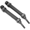 Plieninis spline pavaros velenas, 2 vnt priekinis galinis plieno spline velenas, skirtas traxxas mini e revo/mini summit 1/16 rc automobiliui (juodas)